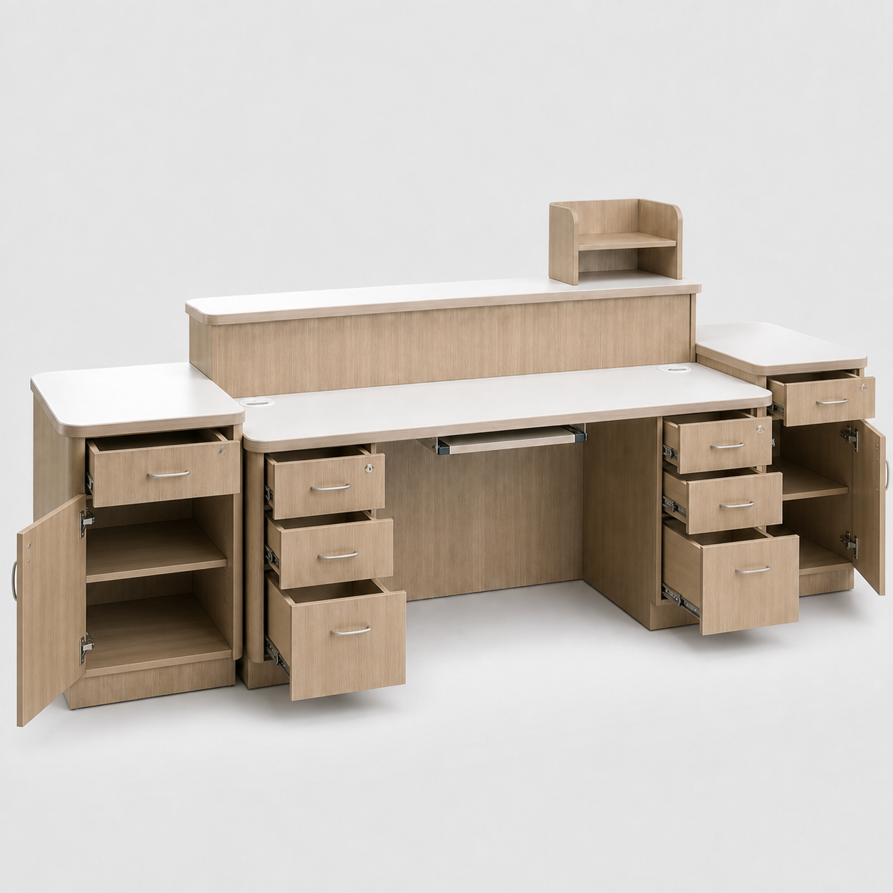 Open cabinet view